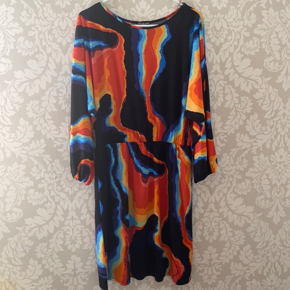 Fire Heat midi Dress